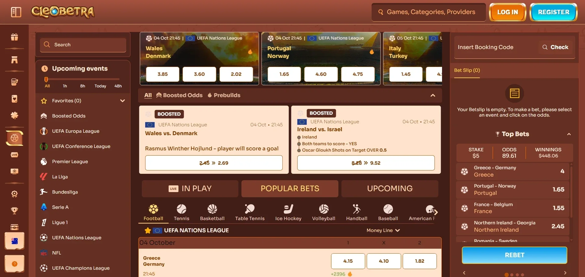 Cleobetra casino online betting